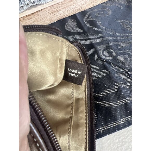 Coach Patchwork Brown Wristlet with Strap & HangTag - Picture 8 of 9